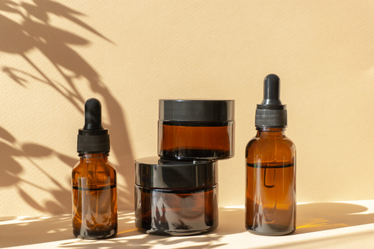 Glasflaschen für die Kosmetikproduktion