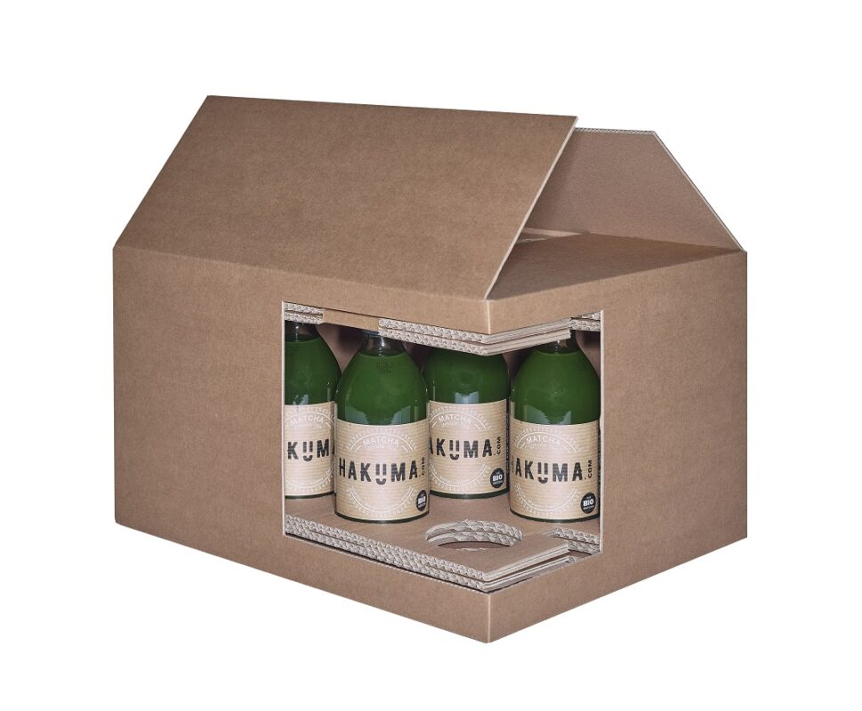 Kartonverpackung für Flaschen
