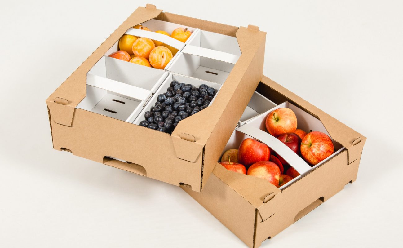 Kartonverpackung für Obst